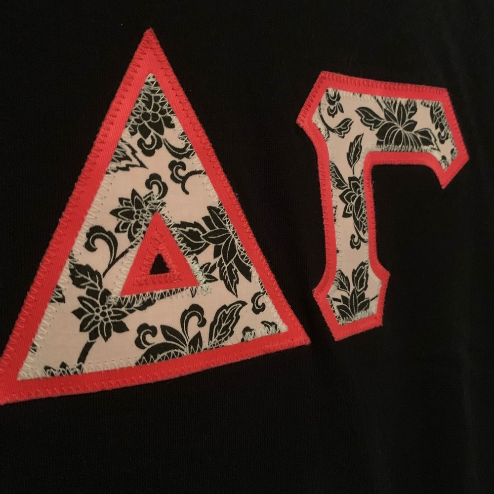 Delta Gamma Stitched Letters
